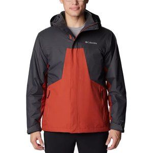 NEW $260 Columbia Tunnel Falls Interchange Jacket!  Orange  3 in 1  Fleece Liner